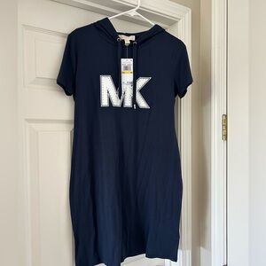 New with tags, Michael Kors T-Shirt Hooded Dress.